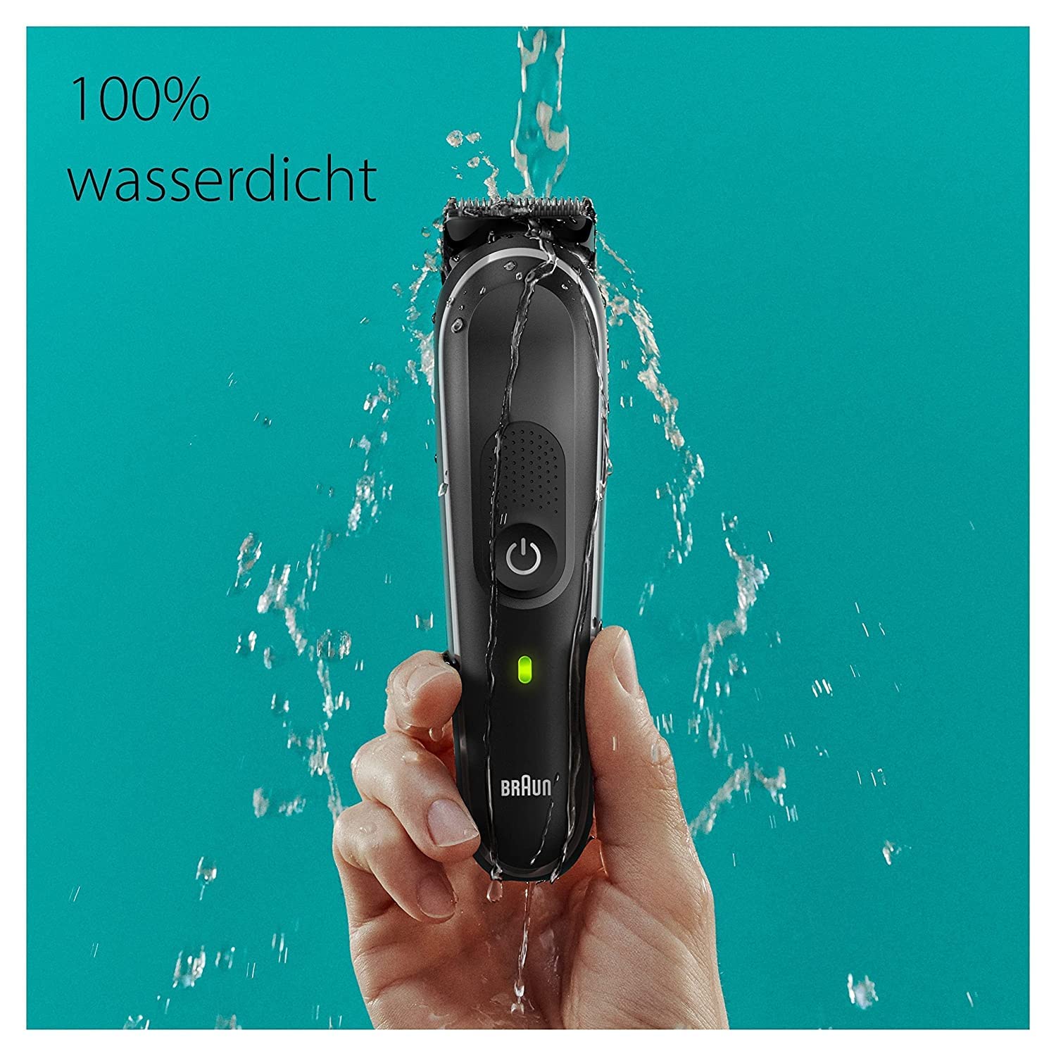 Braun Series 5 All-In-One Bartpflege Bodygroomer Set, 10-in-1 Barttrimmer / Bartschneider (versandfertiger Karton), Trimmer/Haarschneider Herren, Haarschneidemaschine, 100 Min Laufzeit, MGK5445