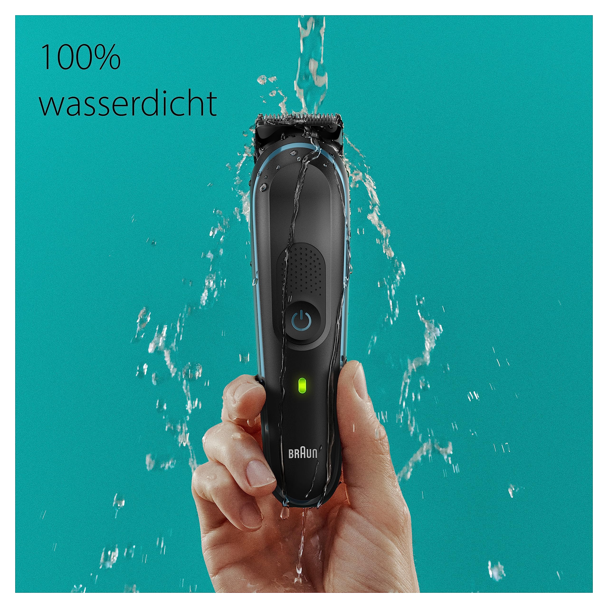 Braun Series 5 All-In-One Bartpflege Bodygroomer Set, 10-in-1 Barttrimmer / Bartschneider (versandfertiger Karton), Trimmer/Haarschneider Herren, Haarschneidemaschine, 100 Min Laufzeit, MGK5445